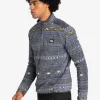 Quiksilver Aker - Polaire demi-zip pour Homme TRIBALHERITAGEFLINTSTONE Outlet