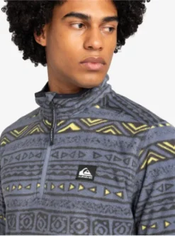 Quiksilver Aker - Polaire demi-zip pour Homme TRIBALHERITAGEFLINTSTONE Outlet