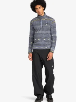 Quiksilver Aker - Polaire demi-zip pour Homme TRIBALHERITAGEFLINTSTONE Outlet