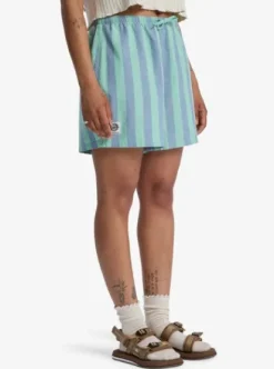 Quiksilver AOP - Short à taille élastique pour Femme GREENSPRUCESTRIPE New