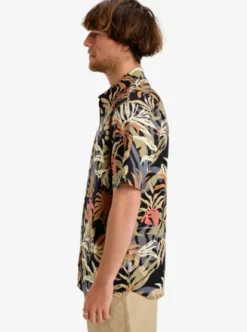 Quiksilver Apero Classic - Chemise manches courtes pour Homme BLACKBLUEWEEDSHIRT Sale