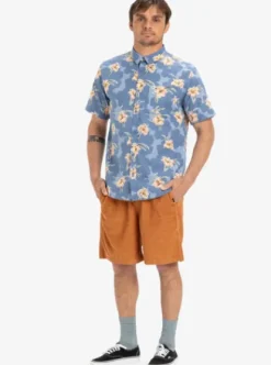 Quiksilver Apero Classic - Chemise manches courtes pour Homme CORONETBLUEBACKYARDS Fashion