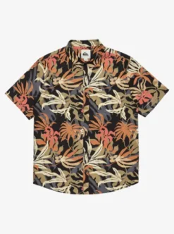 Quiksilver Apero Classic - Chemise manches courtes pour Homme BLACKBLUEWEEDSHIRT Sale