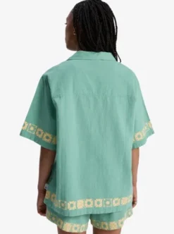 Quiksilver Bahamas - Chemise manches courtes pour Femme MALACHITEGREEN New