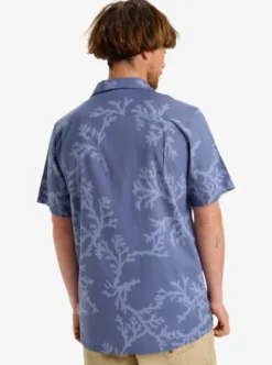 Quiksilver Beach Club Casual - Chemise manches courtes pour homme VINTAGEINDIGOSYMBIOSEACORAL Best