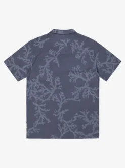 Quiksilver Beach Club Casual - Chemise manches courtes pour homme VINTAGEINDIGOSYMBIOSEACORAL Best
