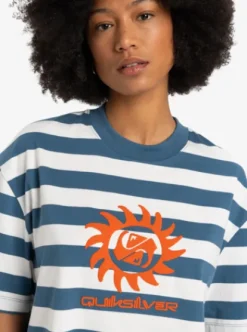 Quiksilver Boyfriend - T-shirt à manches courtes pour Femme REALTEALBOYFRIENDCROPSS Online
