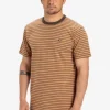 Quiksilver DNA - T-shirt à manches courtes pour Homme TURKISHCOFFEEDNASTRIPE Best