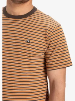 Quiksilver DNA - T-shirt à manches courtes pour Homme TURKISHCOFFEEDNASTRIPE Best