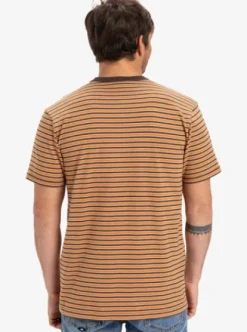Quiksilver DNA - T-shirt à manches courtes pour Homme TURKISHCOFFEEDNASTRIPE Best
