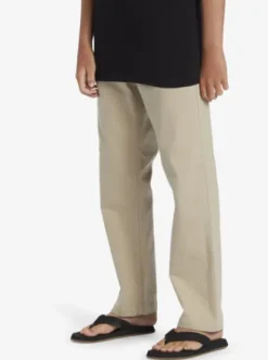 Quiksilver DNA Beach - Pantalon taille fixe pour Garçon 8-16 PLAZATAUPE Clearance