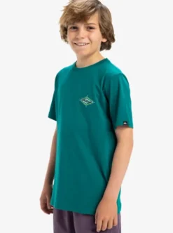 Quiksilver EV Beach Blast - T-shirt à manches courtes pour Garçon 8-16 TEALGREEN Sale