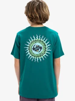 Quiksilver EV Beach Blast - T-shirt à manches courtes pour Garçon 8-16 TEALGREEN Sale