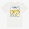 Quiksilver Ev Bloomsday - T-Shirt à manches courtes pour Garçon SNOWWHITE Outlet