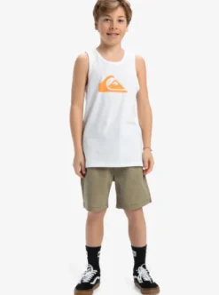 Quiksilver EV Comp Logo - Débardeur pour Garçon 8-16 WHITE Clearance