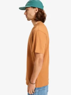 Quiksilver Ev Comp Logo - T-Shirt à manches courtes pour Homme ALMOND Sale