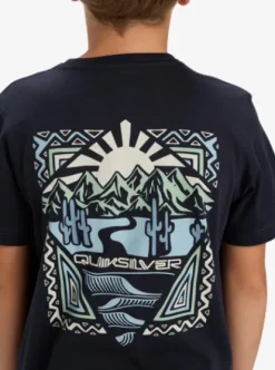 Quiksilver Ev Desert Waves - T-Shirt à manches courtes pour Garçon 8-16 ans DARKNAVY New
