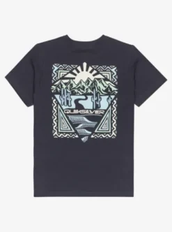 Quiksilver Ev Desert Waves - T-Shirt à manches courtes pour Garçon 8-16 ans DARKNAVY New
