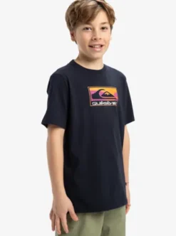 Quiksilver Ev Gradient Box - T-shirt à manches courtes pour Garçon 8-16 DARKNAVY Outlet