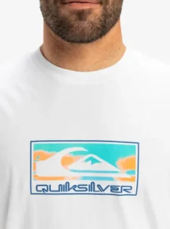 Quiksilver Ev Gradient Box - T-shirt à manches courtes pour Homme WHITE Discount