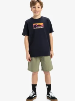 Quiksilver Ev Gradient Box - T-shirt à manches courtes pour Garçon 8-16 DARKNAVY Outlet