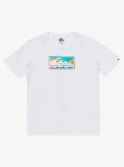 Quiksilver Ev Gradient Box - T-shirt à manches courtes pour Garçon 8-16 WHITE Outlet