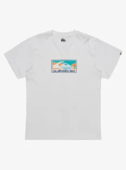 Quiksilver Ev Gradient Box - T-shirt à manches courtes pour Homme WHITE Discount