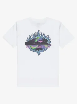 Quiksilver Ev In Flames - T-Shirt à manches courtes pour Garçon 8-16 ans WHITE Sale