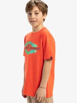 Quiksilver Ev Locked Up - T-shirt à manches courtes pour Garçon 8-16 TIGERLILY Hot