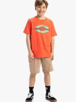 Quiksilver Ev Locked Up - T-shirt à manches courtes pour Garçon 8-16 TIGERLILY Hot