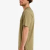 Quiksilver Ev Ripple Font - T-shirt manches courtes sérigraphié pour Homme ALOE Sale