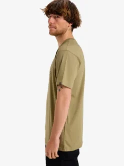 Quiksilver Ev Ripple Font - T-shirt manches courtes sérigraphié pour Homme ALOE Sale