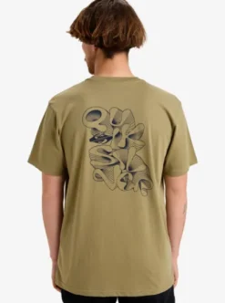 Quiksilver Ev Ripple Font - T-shirt manches courtes sérigraphié pour Homme ALOE Sale