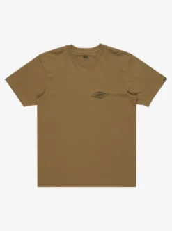 Quiksilver Ev Ripple Font - T-shirt manches courtes sérigraphié pour Homme ALOE Sale
