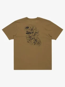 Quiksilver Ev Ripple Font - T-shirt manches courtes sérigraphié pour Homme ALOE Sale
