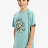 Quiksilver Ev Skull Feast - T-shirt à manches courtes pour Garçon 8-16 AQUIFER Fashion