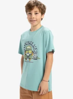 Quiksilver Ev Skull Feast - T-shirt à manches courtes pour Garçon 8-16 AQUIFER Fashion