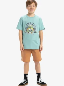 Quiksilver Ev Skull Feast - T-shirt à manches courtes pour Garçon 8-16 AQUIFER Fashion