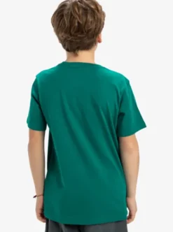 Quiksilver Ev Skull Feast - T-shirt à manches courtes pour Garçon 8-16 TEALGREEN Fashion