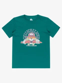 Quiksilver Ev Skull Feast - T-shirt à manches courtes pour Garçon 8-16 TEALGREEN Fashion