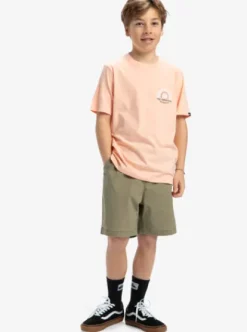Quiksilver Ev Summer Road - T-shirt à manches courtes pour Garçon 8-16 PEACHPARFAIT Clearance