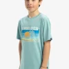Quiksilver Ev Sun Faded - T-shirt à manches courtes pour Garçon 8-16 AQUIFER Fashion