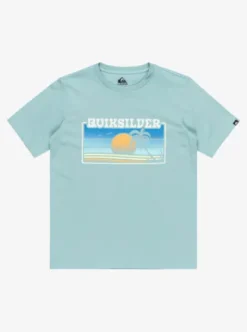 Quiksilver Ev Sun Faded - T-shirt à manches courtes pour Garçon 8-16 AQUIFER Fashion
