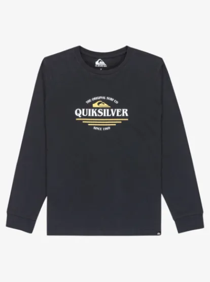 Quiksilver Ev Type Line - T-shirt manches longues pour Garçon 8-16 ans BLACK Sale