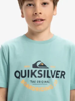 Quiksilver Ev Typed Out - T-shirt à manches courtes pour Garçon 8-16 AQUIFER Discount