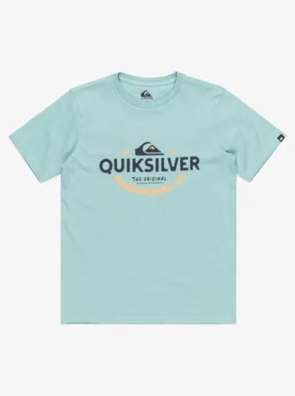 Quiksilver Ev Typed Out - T-shirt à manches courtes pour Garçon 8-16 AQUIFER Discount