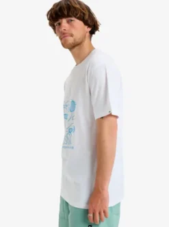 Quiksilver Evo Abstract Chaos - T-shirt manches courtes sérigraphié pour homme WHITE Sale