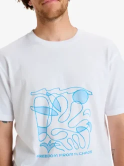 Quiksilver Evo Abstract Chaos - T-shirt manches courtes sérigraphié pour homme WHITE Sale