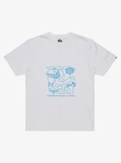 Quiksilver Evo Abstract Chaos - T-shirt manches courtes sérigraphié pour homme WHITE Sale