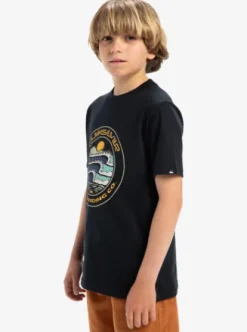 Quiksilver Evo Three Seas - T-shirt à manches courtes pour Garçon 8-16 BLACK Sale